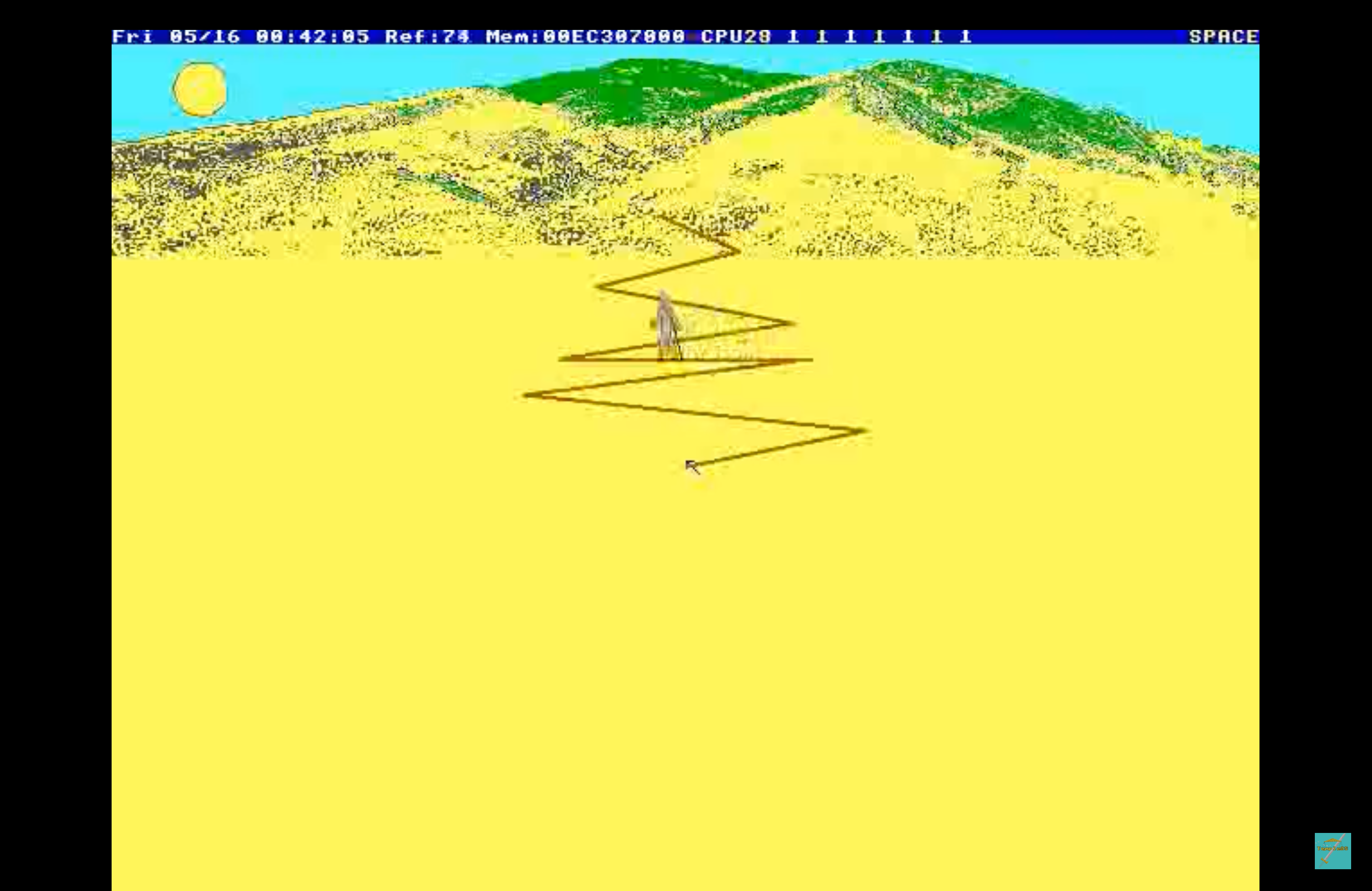 AfterEgypt, one of the games inside TempleOS
